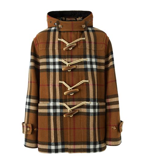 burberry check duffle coat|burberry duffle coat sale.